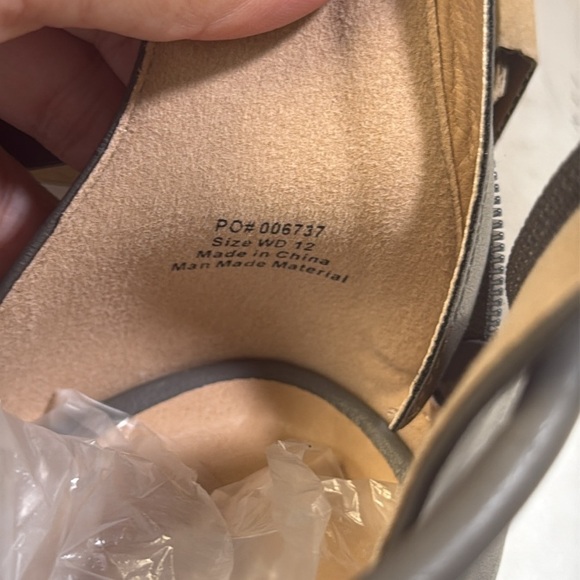 Journee Collection Women’s Trayle Wedge Sandals- Grey- 12 Wide - Picture 9 of 11